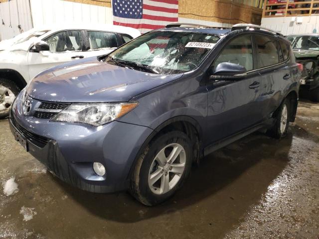 2T3RFREV0DW106934 - 2013 TOYOTA RAV4 XLE BLUE photo 1