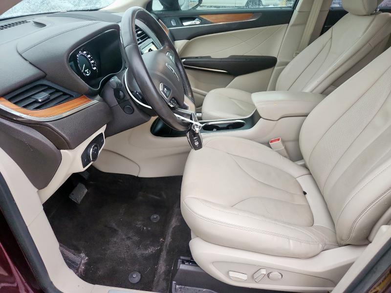 5LMCJ2C93HUL51336 - 2017 LINCOLN MKC SELECT MAROON photo 7