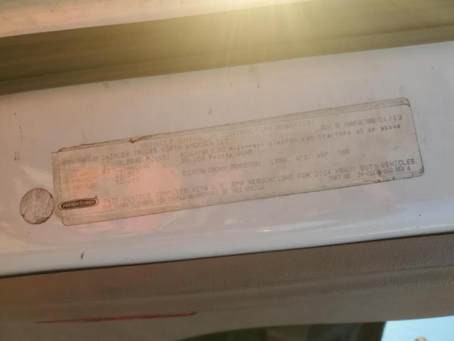 1FUJGLBG4ELFJ1451 - 2014 FREIGHTLINER CASCADIA 1 WHITE photo 10