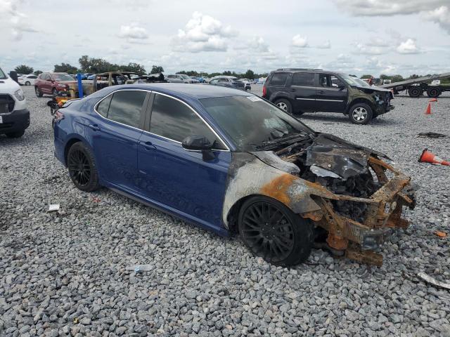 4T1G11AK2PU115814 - 2023 TOYOTA CAMRY SE NIGHT SHADE BLUE photo 4