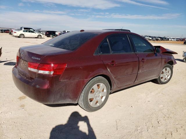 5NPET46C28H379734 - 2008 HYUNDAI SONATA GLS BURGUNDY photo 3