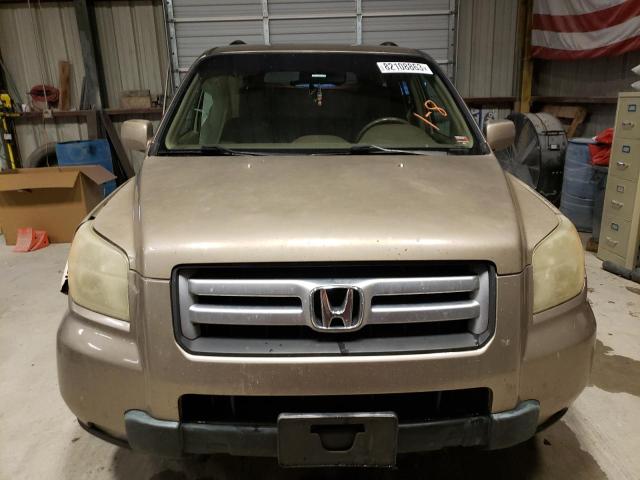 5FNYF28527B014586 - 2007 HONDA PILOT EXL BEIGE photo 5