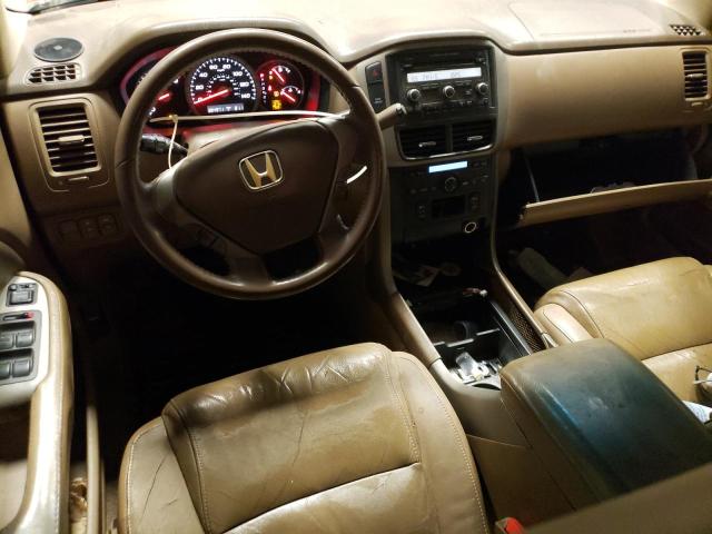 5FNYF28527B014586 - 2007 HONDA PILOT EXL BEIGE photo 8