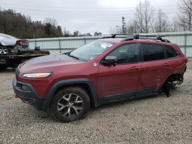 1C4PJMBS4FW726385 - 2015 JEEP CHEROKEE TRAILHAWK RED photo 1