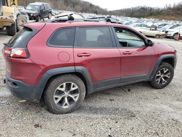 1C4PJMBS4FW726385 - 2015 JEEP CHEROKEE TRAILHAWK RED photo 3
