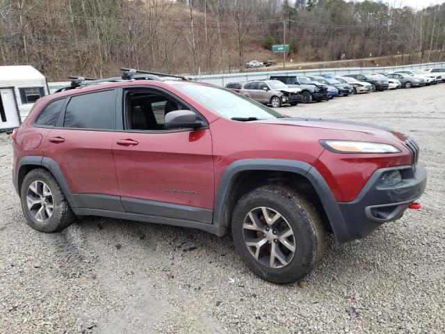 1C4PJMBS4FW726385 - 2015 JEEP CHEROKEE TRAILHAWK RED photo 4
