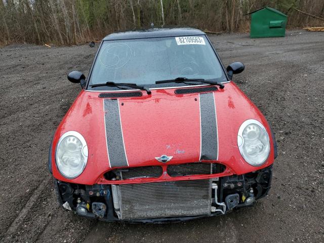 WMWRC33546TK67122 - 2006 MINI COOPER RED photo 5