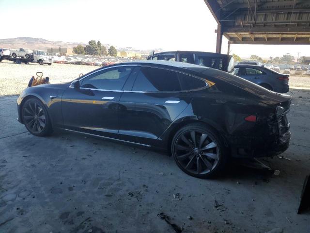 5YJSA1E25HF214971 - 2017 TESLA MODEL S Schwarz Foto 2