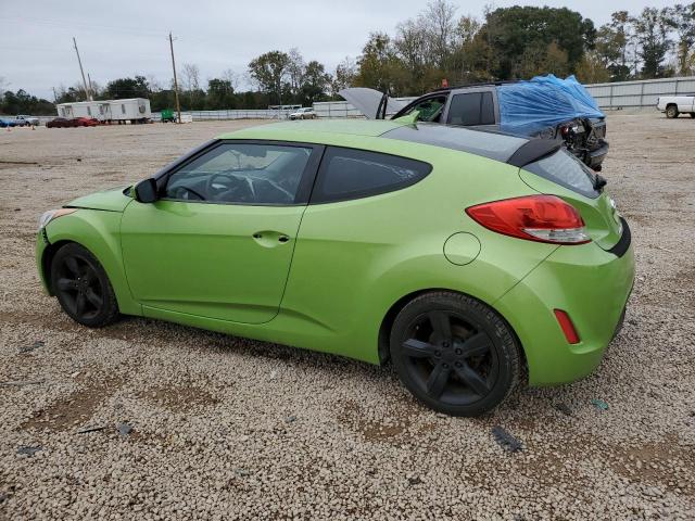 KMHTC6AD9CU027571 - 2012 HYUNDAI VELOSTER GREEN photo 2