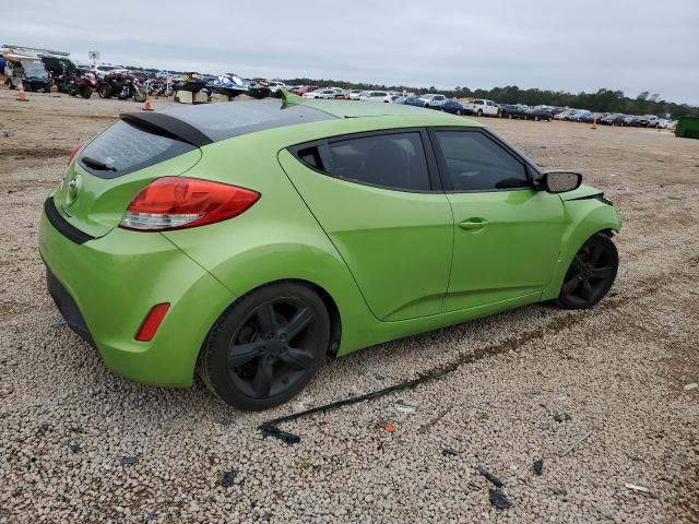 KMHTC6AD9CU027571 - 2012 HYUNDAI VELOSTER GREEN photo 3