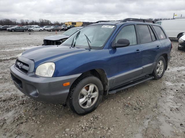 KM8SC13D86U090581 - 2006 HYUNDAI SANTA FE GLS BLUE photo 1