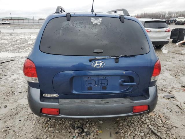 KM8SC13D86U090581 - 2006 HYUNDAI SANTA FE GLS BLUE photo 6