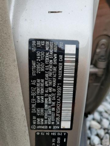 WDBJF65H2XA789971 - 1999 MERCEDES-BENZ E 320 GOLD photo 12