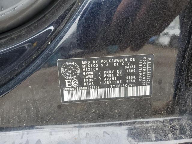 3VWGM7BU5RM073402 - 2024 VOLKSWAGEN JETTA SEL BLACK photo 12