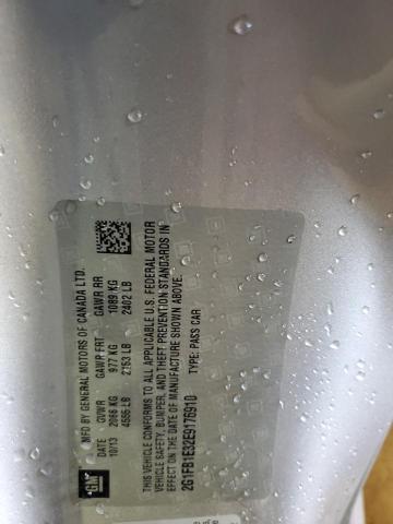 2G1FB1E32E9176910 - 2014 CHEVROLET CAMARO LT SILVER photo 12