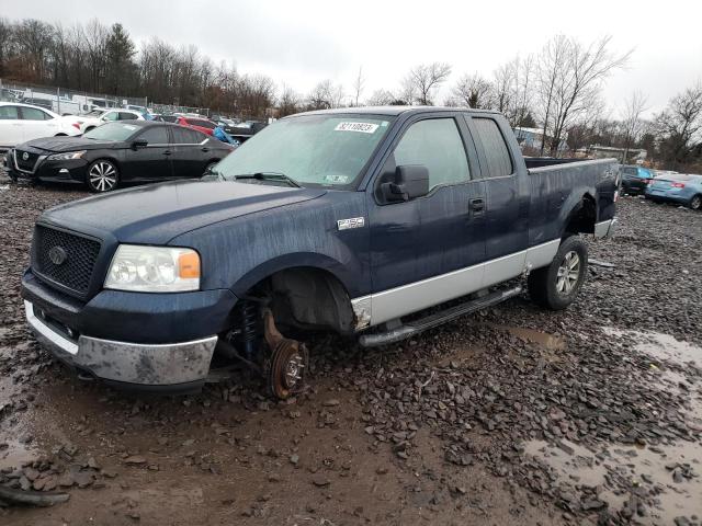 1FTPX14545FA59594 - 2005 FORD F150 BLUE photo 1