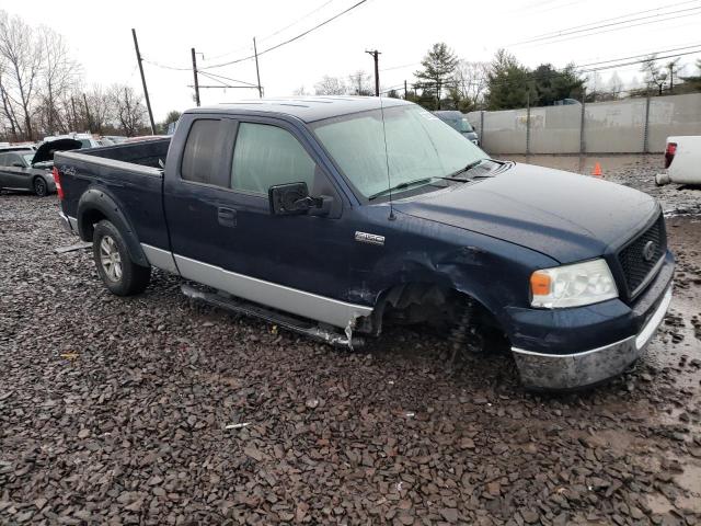 1FTPX14545FA59594 - 2005 FORD F150 BLUE photo 4