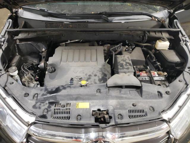 5TDJKRFH0FS138157 - 2015 TOYOTA HIGHLANDER XLE BLACK photo 11