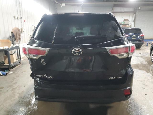 5TDJKRFH0FS138157 - 2015 TOYOTA HIGHLANDER XLE BLACK photo 6