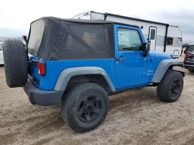 1C4AJWAG9CL145864 - 2012 JEEP WRANGLER SPORT BLUE photo 3