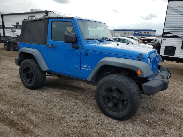 1C4AJWAG9CL145864 - 2012 JEEP WRANGLER SPORT BLUE photo 4