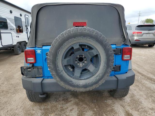 1C4AJWAG9CL145864 - 2012 JEEP WRANGLER SPORT BLUE photo 6