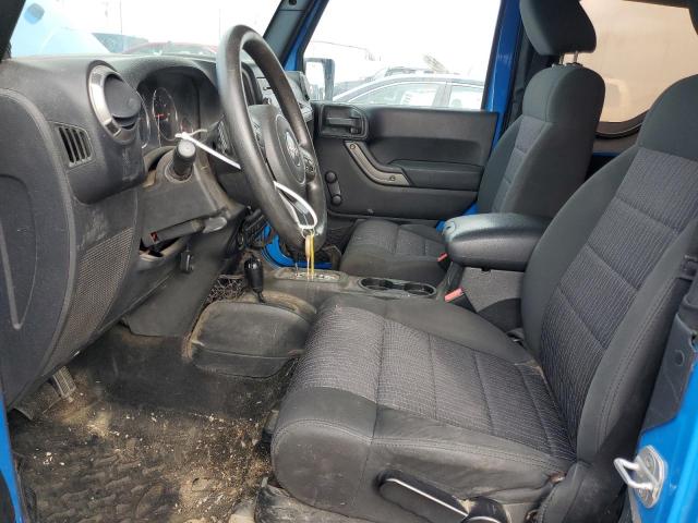 1C4AJWAG9CL145864 - 2012 JEEP WRANGLER SPORT BLUE photo 7