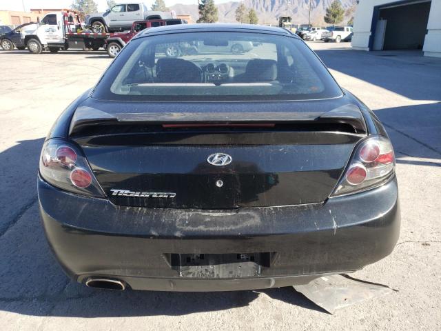 KMHHM66D18U285571 - 2008 HYUNDAI TIBURON GS BLACK photo 6