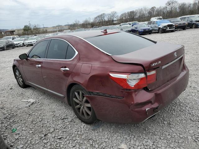 JTHBL46F985062481 - 2008 LEXUS LS 460 BURGUNDY photo 2