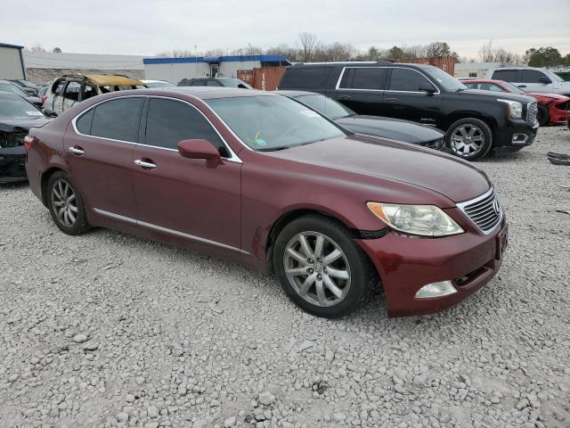 JTHBL46F985062481 - 2008 LEXUS LS 460 BURGUNDY photo 4