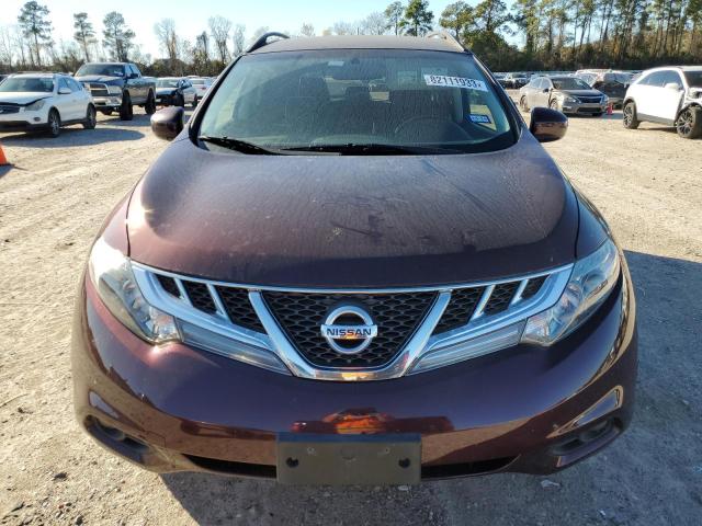 JN8AZ1MW2DW314755 - 2013 NISSAN MURANO S BURGUNDY photo 5