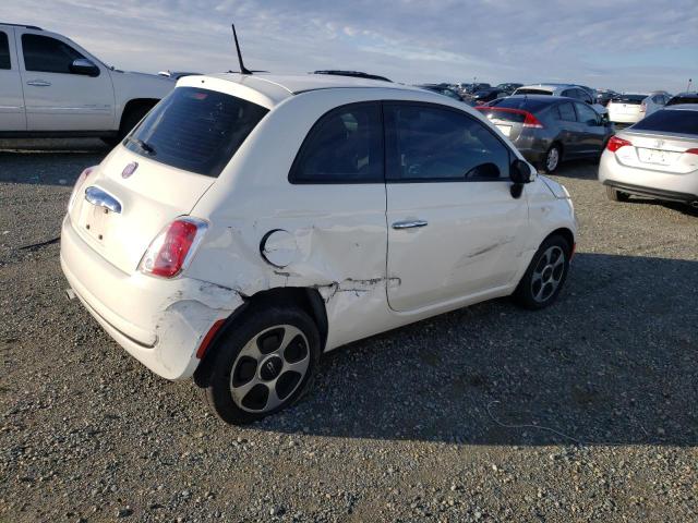 3C3CFFARXET208705 - 2014 FIAT 500 POP WHITE photo 3