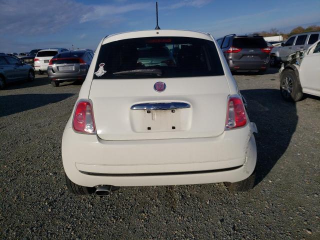 3C3CFFARXET208705 - 2014 FIAT 500 POP WHITE photo 6