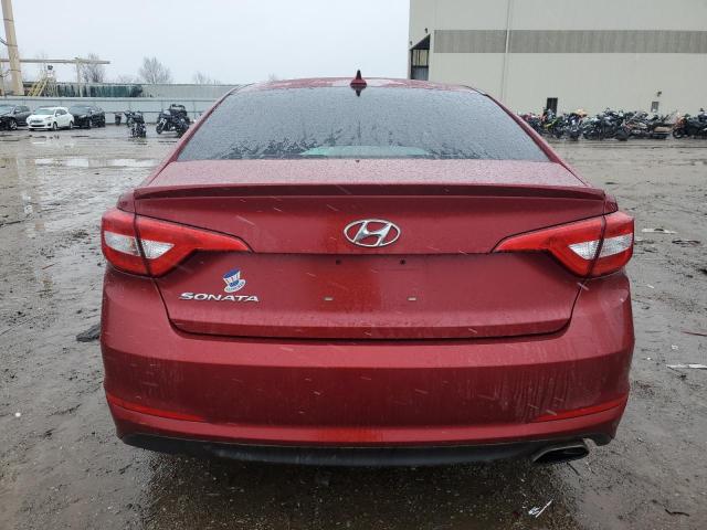 5NPE24AF5FH141314 - 2015 HYUNDAI SONATA SE RED photo 6