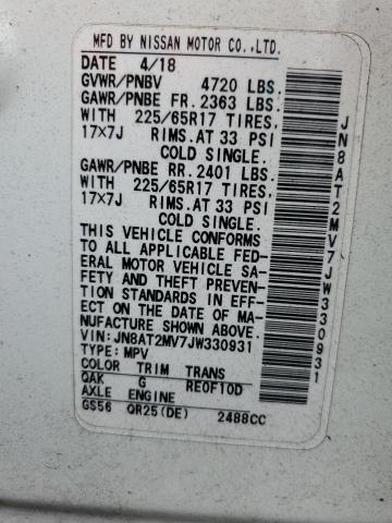 JN8AT2MV7JW330931 - 2018 NISSAN ROGUE S Ağ foto 13