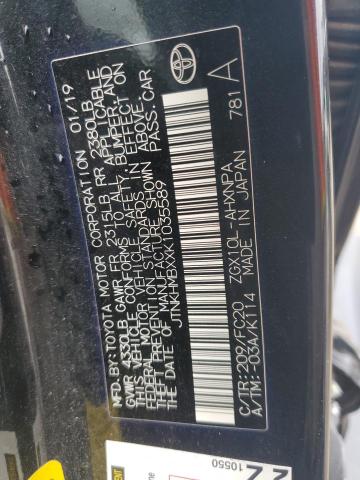 JTNKHMBXXK1035589 - 2019 TOYOTA C-HR XLE BLACK photo 13