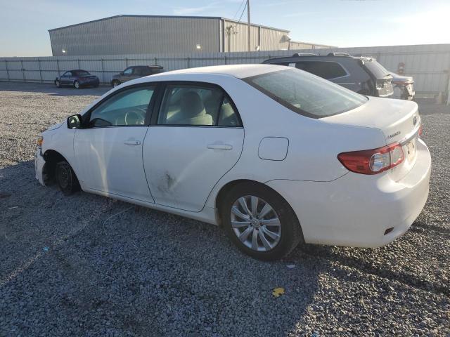 2T1BU4EE1DC108485 - 2013 TOYOTA COROLLA BASE WHITE photo 2