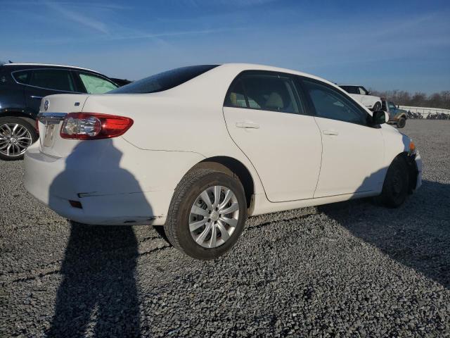 2T1BU4EE1DC108485 - 2013 TOYOTA COROLLA BASE WHITE photo 3