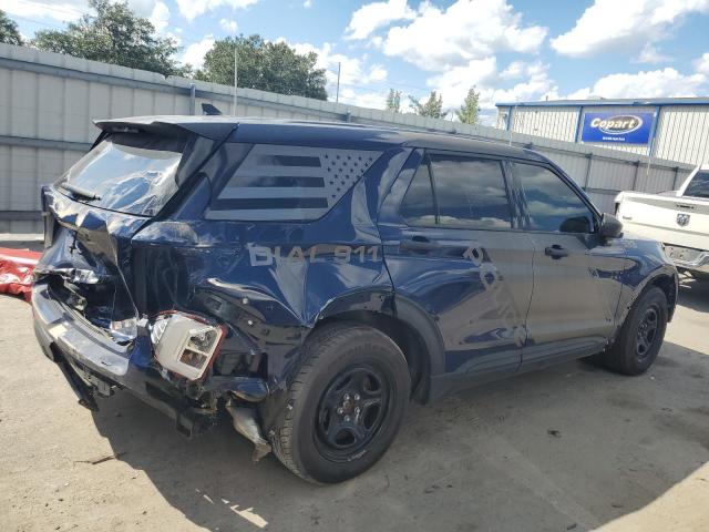 1FM5K8AC6PGA34268 - 2023 FORD EXPLORER POLICE INTERCEPTOR Көк фото 3