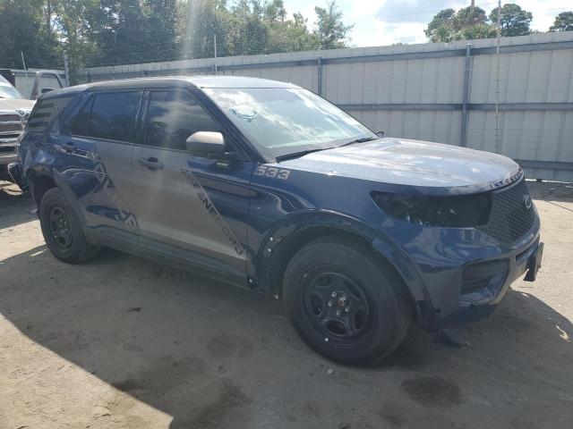 1FM5K8AC6PGA34268 - 2023 FORD EXPLORER POLICE INTERCEPTOR Көк фото 4
