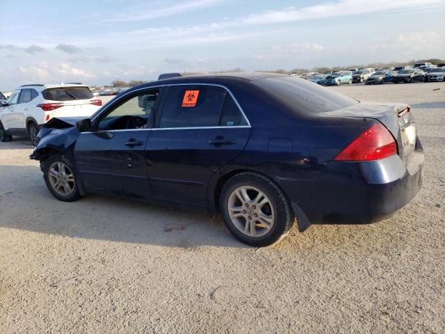 1HGCM563X7A181372 - 2007 HONDA ACCORD SE BLUE photo 2