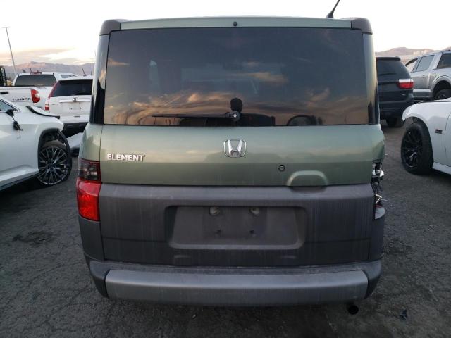 5J6YH18554L011690 - 2004 HONDA ELEMENT EX GREEN photo 6