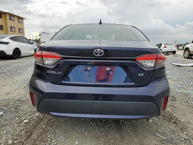 5YFEPMAE2MP168642 - 2021 TOYOTA COROLLA LE BLUE photo 6