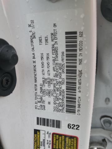 3TMAZ5CN7PM201884 - 2023 TOYOTA TACOMA DOUBLE CAB თეთრი ფოტო 12