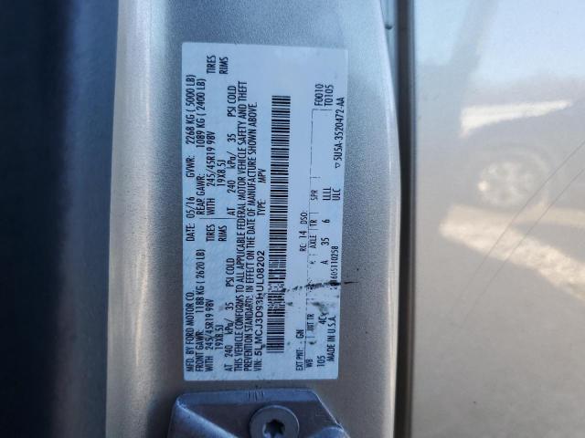 5LMCJ3D93HUL08202 - 2017 LINCOLN MKC RESERVE BEIGE photo 13