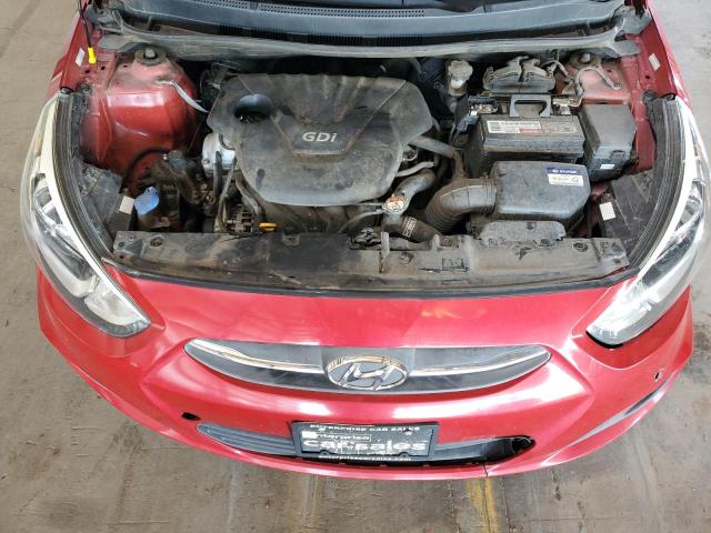 KMHCT5AE0HU305008 - 2017 HYUNDAI ACCENT SE RED photo 11