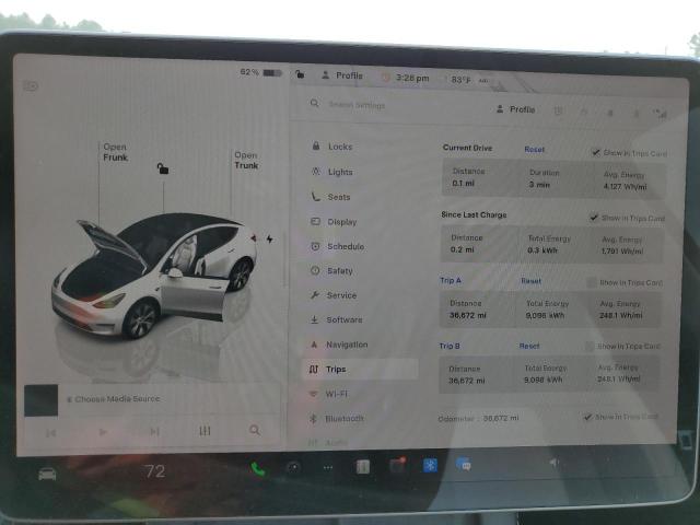 7SAYGDEE5PF666554 - 2023 TESLA MODEL Y Biały zdjęcie 9