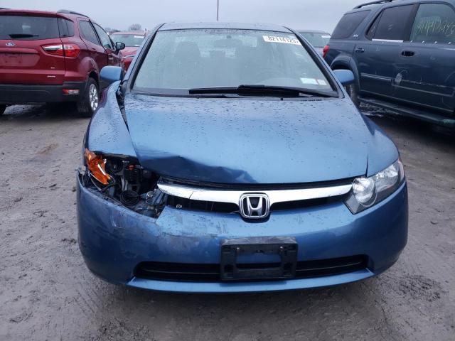 2HGFA16536H526970 - 2006 HONDA CIVIC LX BLUE photo 5