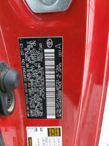 JTKJF5C76E3073378 - 2014 TOYOTA SCION TC 红色 照片 12