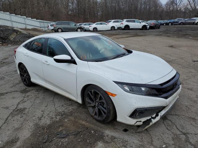 2HGFC2F80MH540042 - 2021 HONDA CIVIC SPORT WHITE photo 4